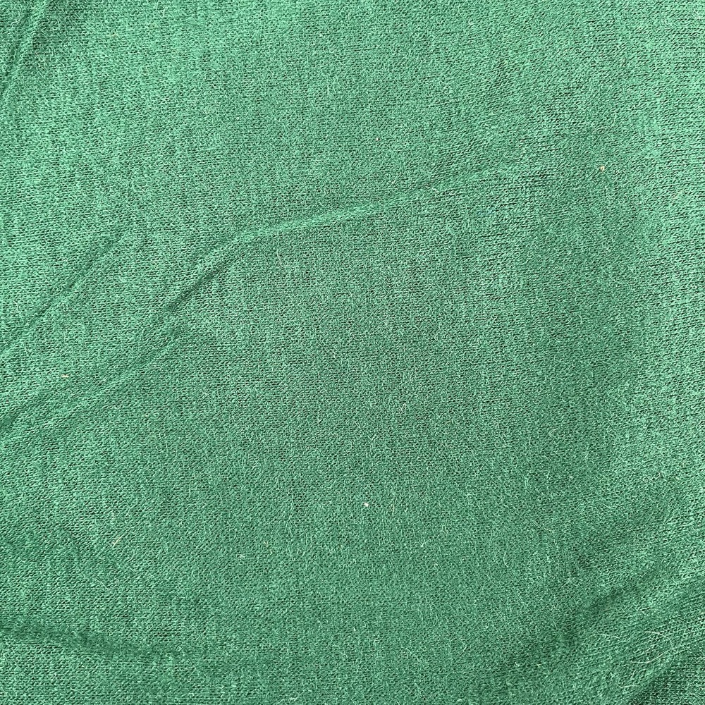 VTG Kelly Green Acrylic Jersey Fabric 2 Yards 1980's